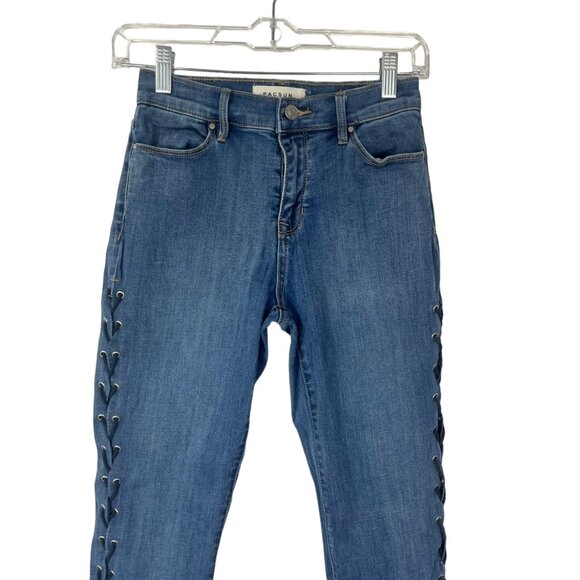 Pac Sun High Rise Ankle Jegging Jeans Womens Size 25 Waist 90's Y2K - Picture 3 of 10